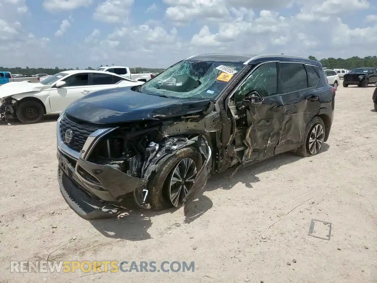 1 Photograph of a damaged car 5N1AT3BAXMC736835 NISSAN ROGUE 2021