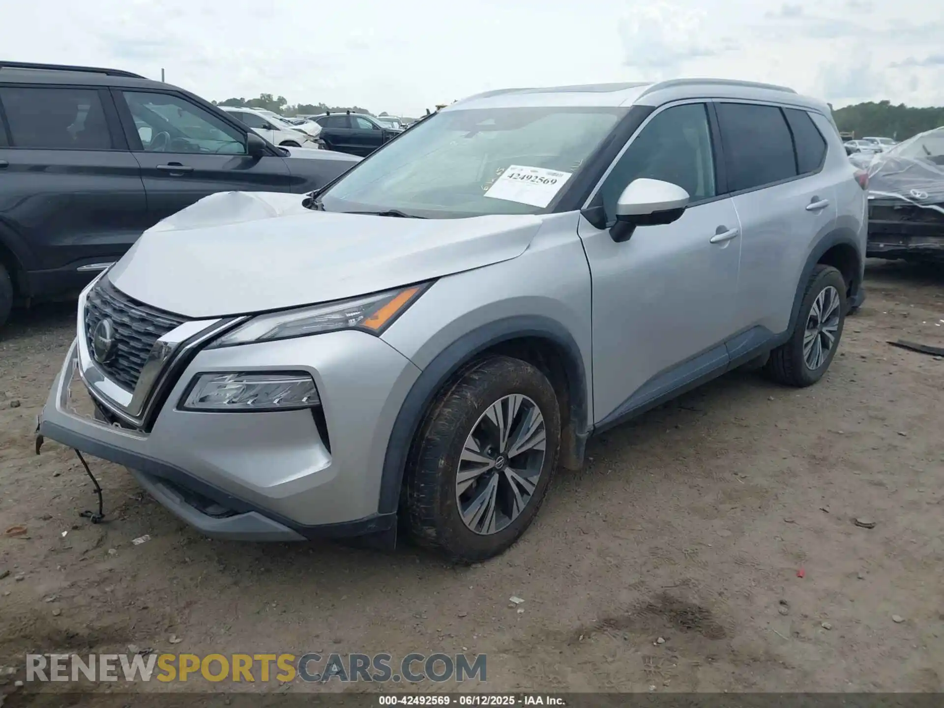 2 Photograph of a damaged car 5N1AT3BAXMC772444 NISSAN ROGUE 2021