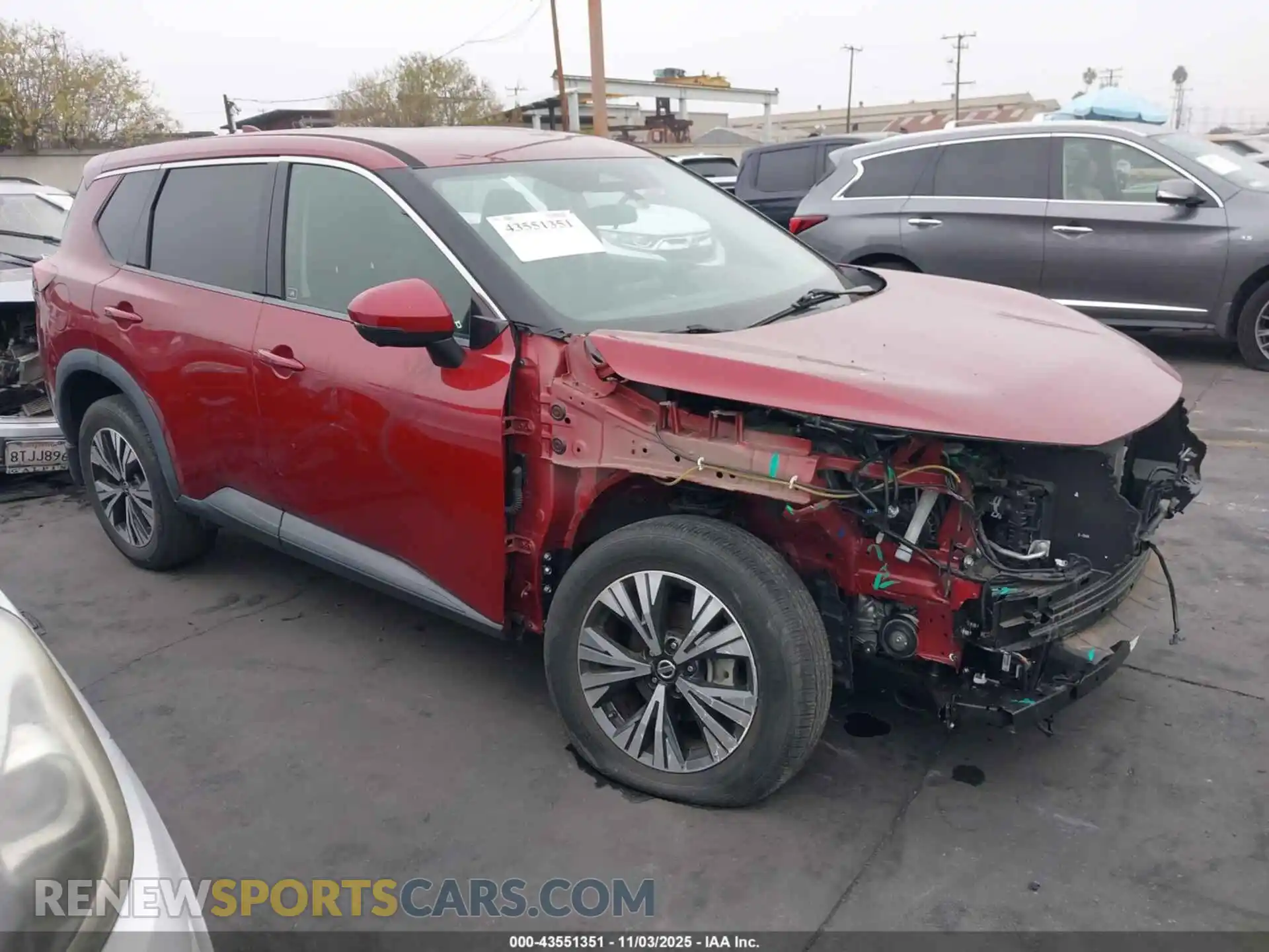 1 Photograph of a damaged car 5N1AT3BAXMC815275 NISSAN ROGUE 2021