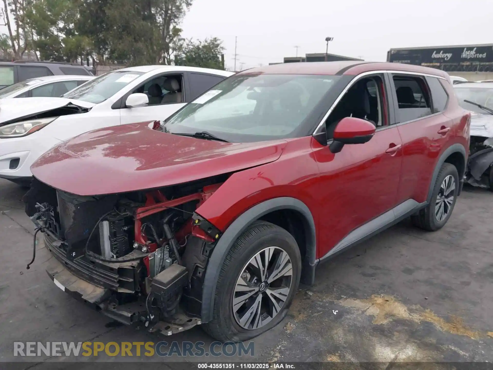 2 Photograph of a damaged car 5N1AT3BAXMC815275 NISSAN ROGUE 2021
