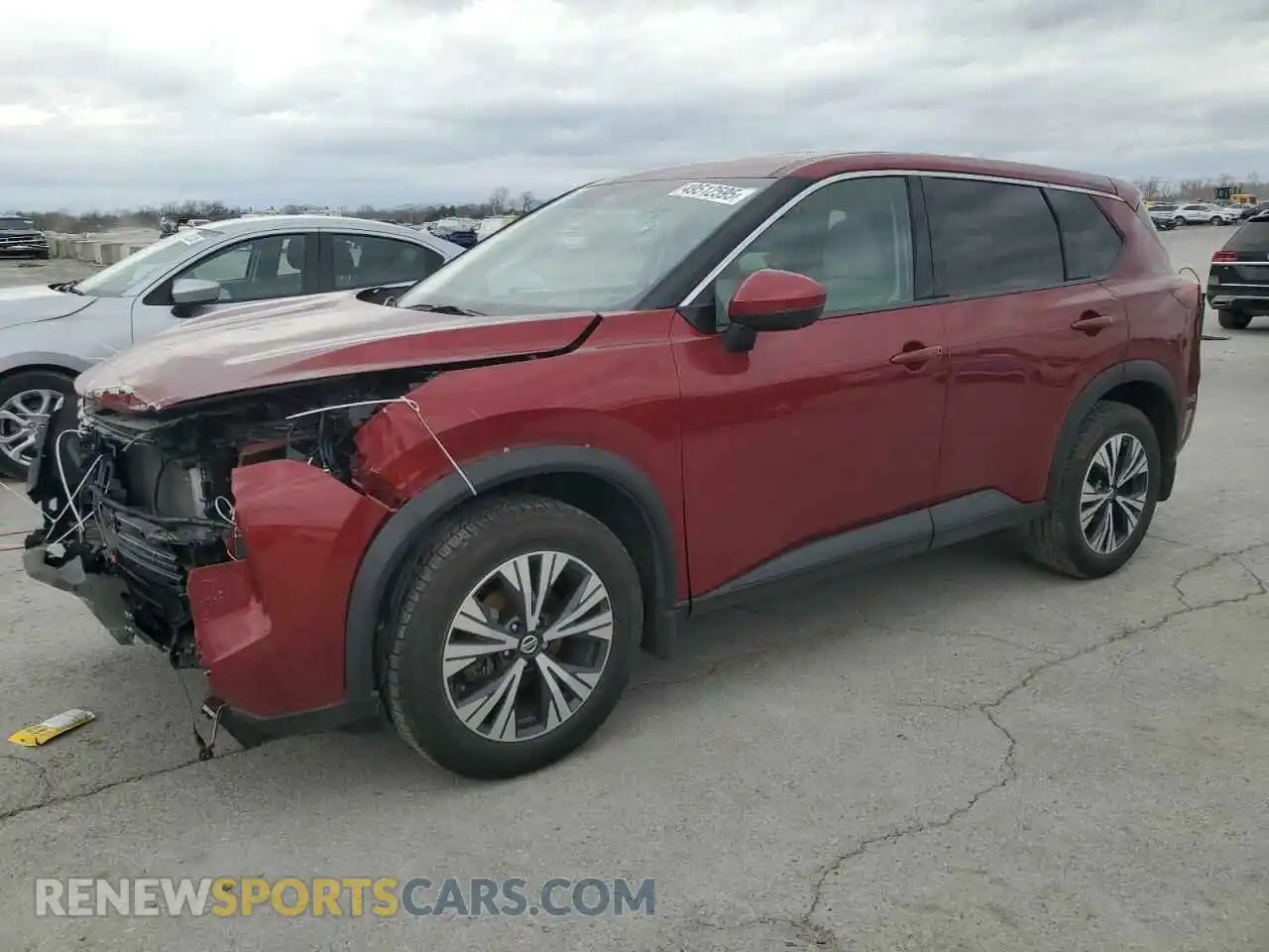 1 Photograph of a damaged car 5N1AT3BAXMC850205 NISSAN ROGUE 2021