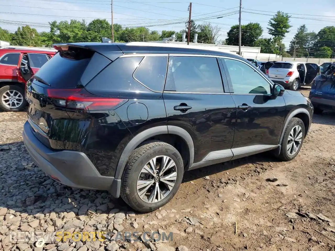 3 Photograph of a damaged car 5N1AT3BB3MC676874 NISSAN ROGUE 2021