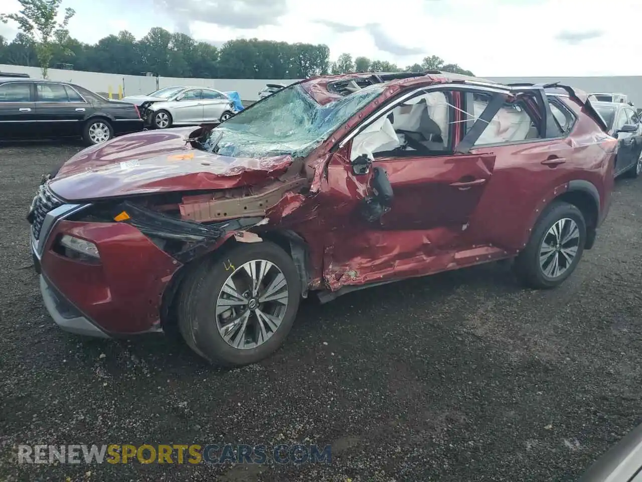 1 Photograph of a damaged car 5N1AT3BB3MC698261 NISSAN ROGUE 2021