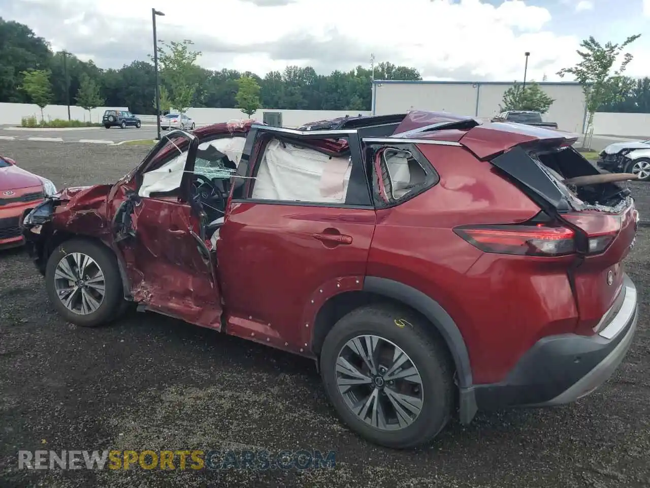 2 Photograph of a damaged car 5N1AT3BB3MC698261 NISSAN ROGUE 2021