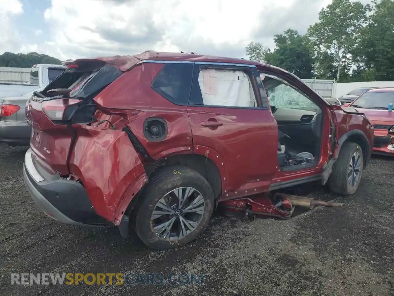 3 Photograph of a damaged car 5N1AT3BB3MC698261 NISSAN ROGUE 2021