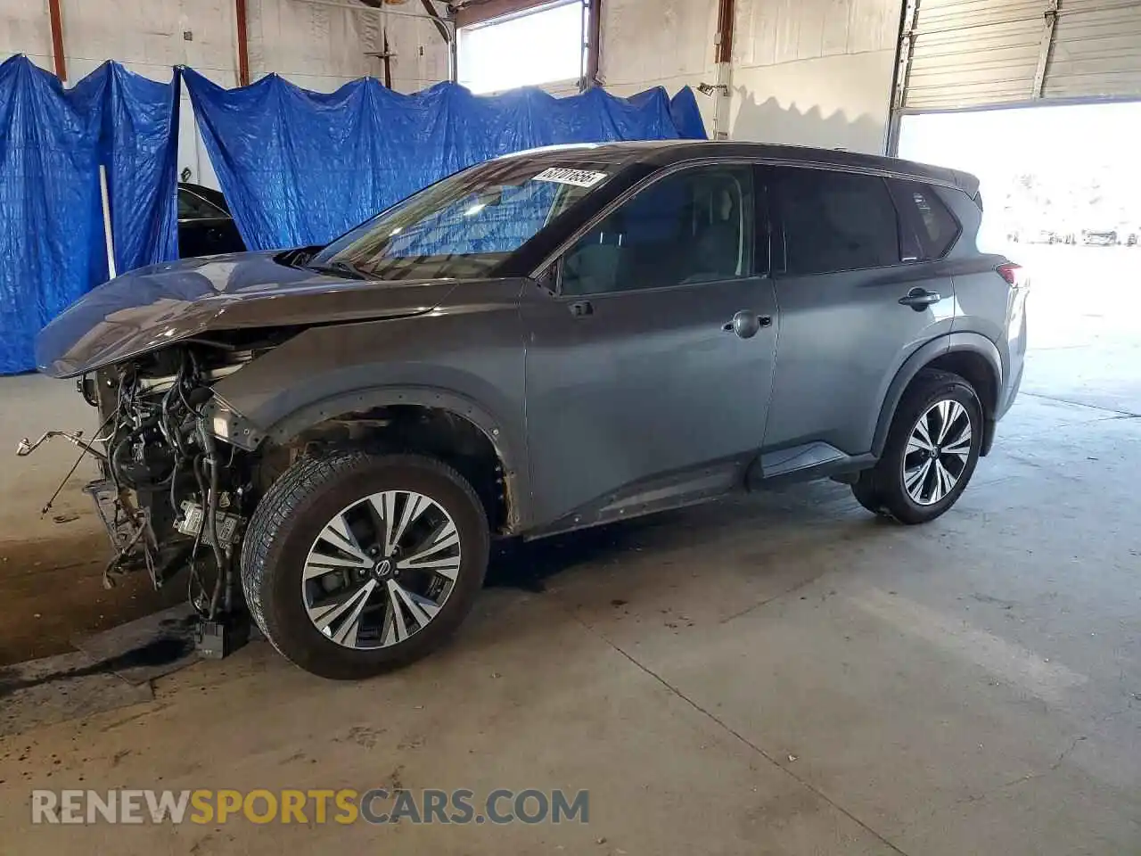 1 Photograph of a damaged car 5N1AT3BB3MC795900 NISSAN ROGUE 2021