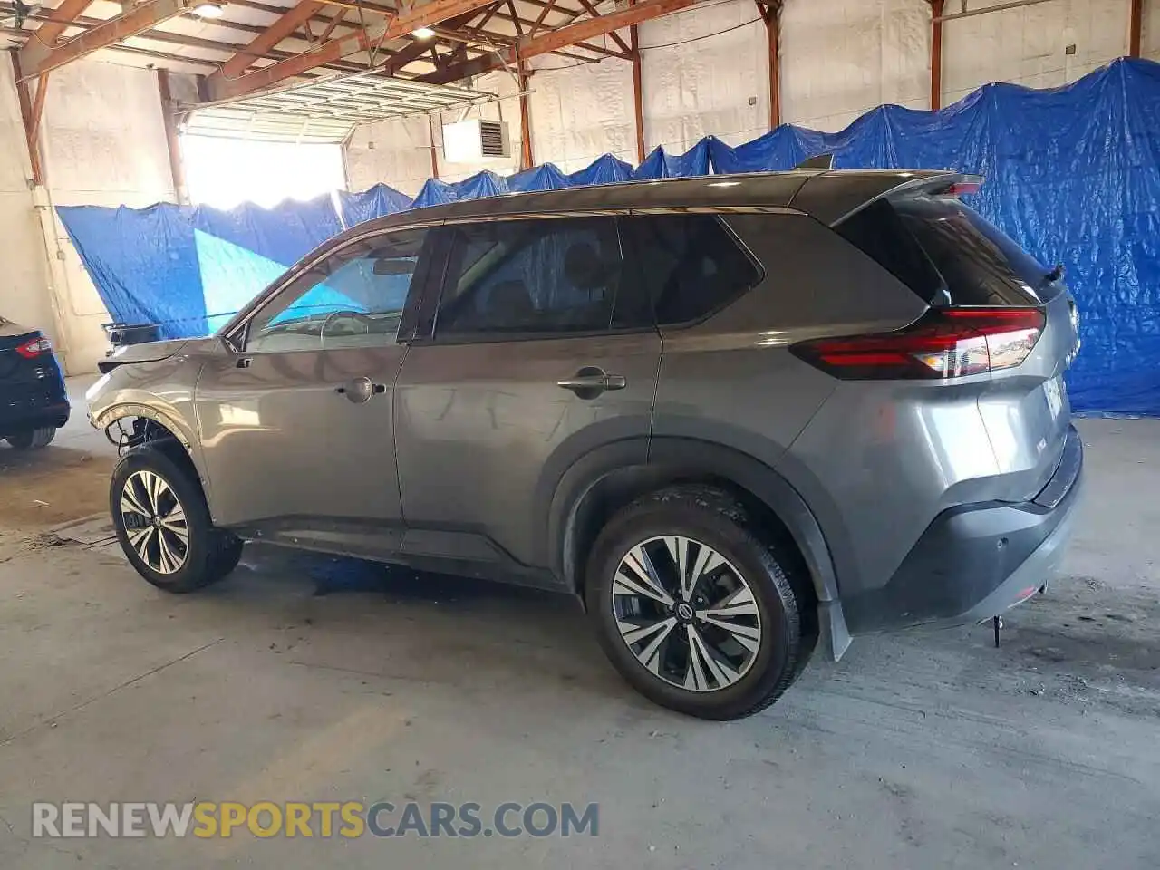 2 Photograph of a damaged car 5N1AT3BB3MC795900 NISSAN ROGUE 2021