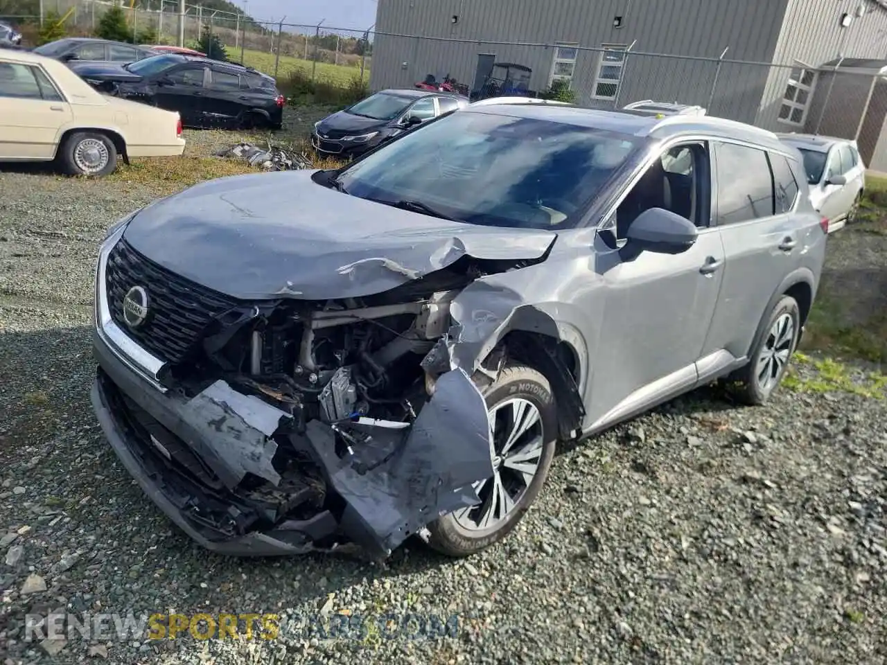 1 fotografías del automóvil dañado 5N1AT3BB4MC728447 NISSAN ROGUE 2021