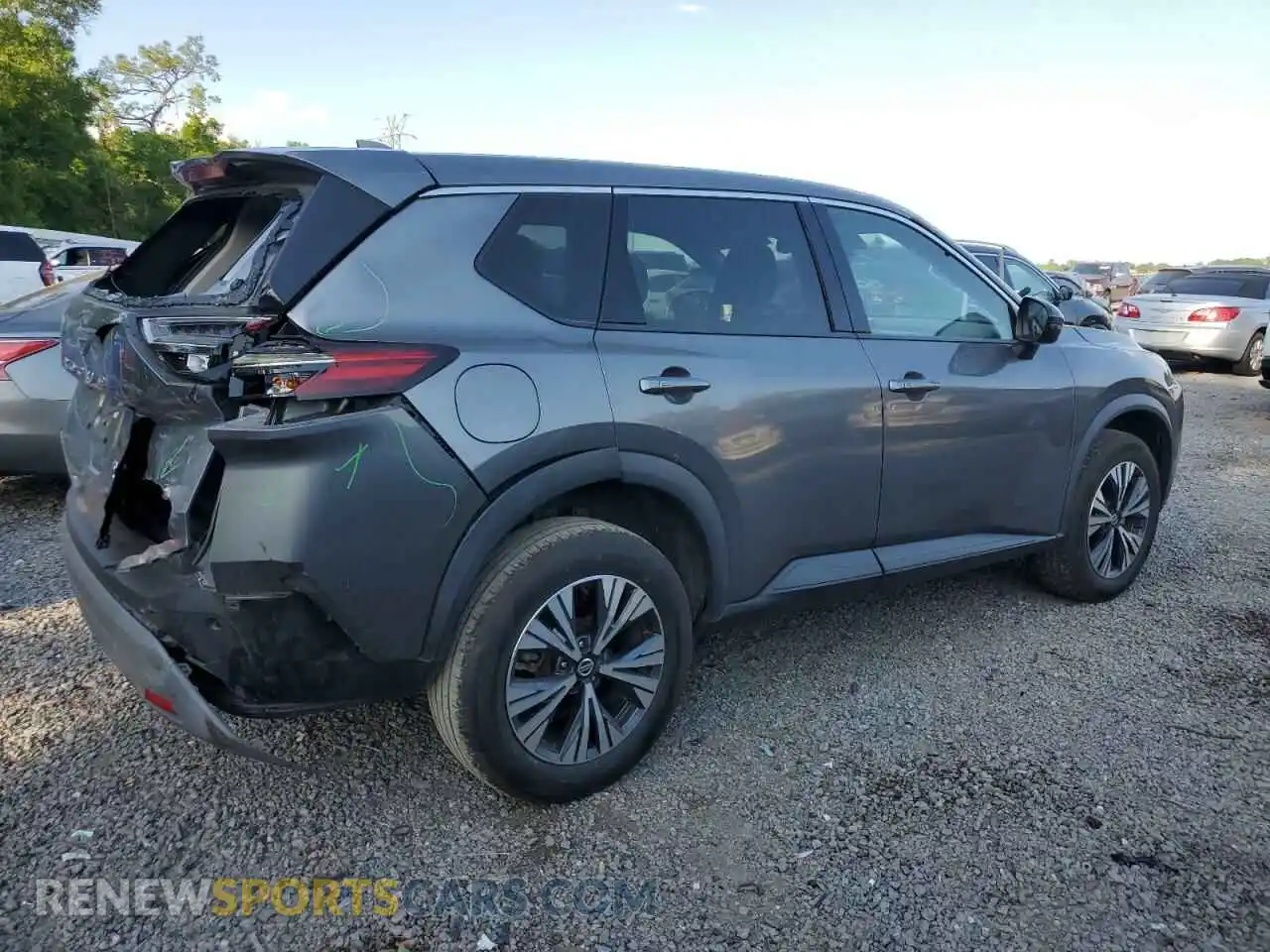 3 Photograph of a damaged car 5N1AT3BB4MC734345 NISSAN ROGUE 2021