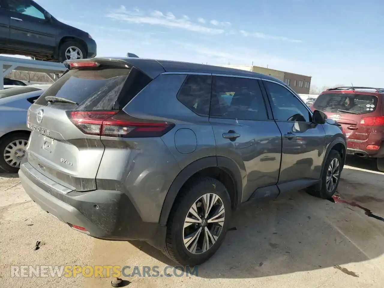 3 Photograph of a damaged car 5N1AT3BB5MC693885 NISSAN ROGUE 2021
