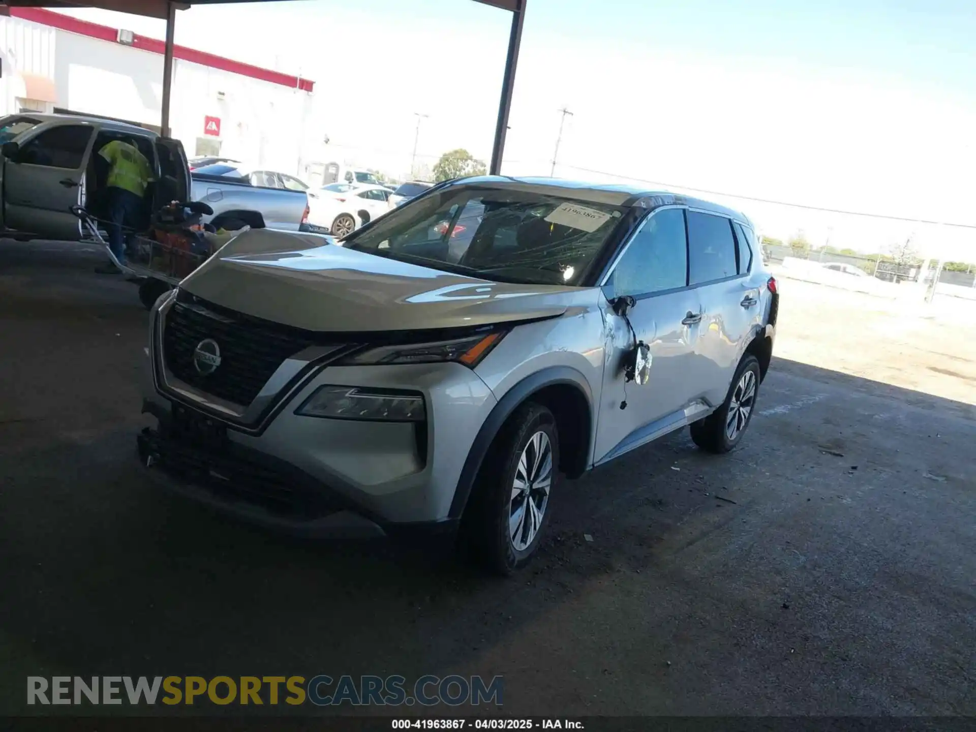 2 Photograph of a damaged car 5N1AT3BB6MC767914 NISSAN ROGUE 2021