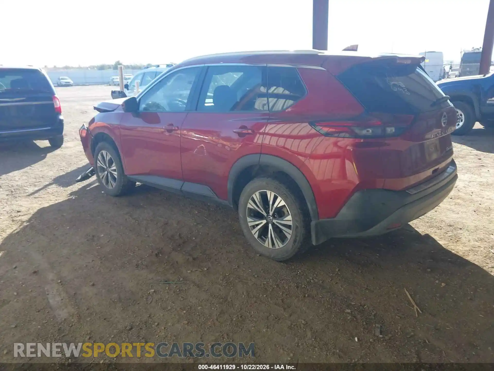 3 Photograph of a damaged car 5N1AT3BB7MC724232 NISSAN ROGUE 2021