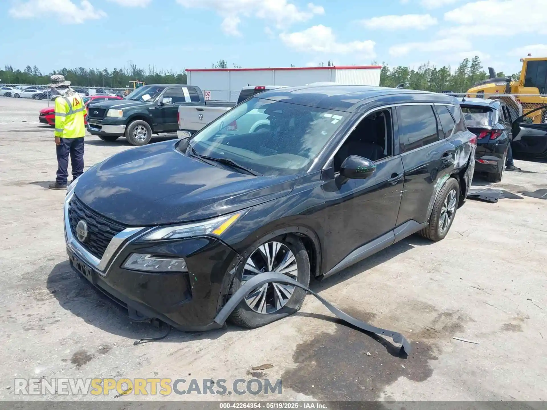 2 Photograph of a damaged car 5N1AT3BB7MC732038 NISSAN ROGUE 2021