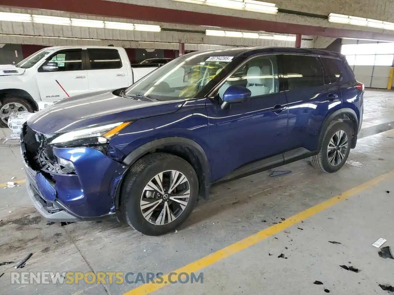 1 Photograph of a damaged car 5N1AT3BB7MC843401 NISSAN ROGUE 2021