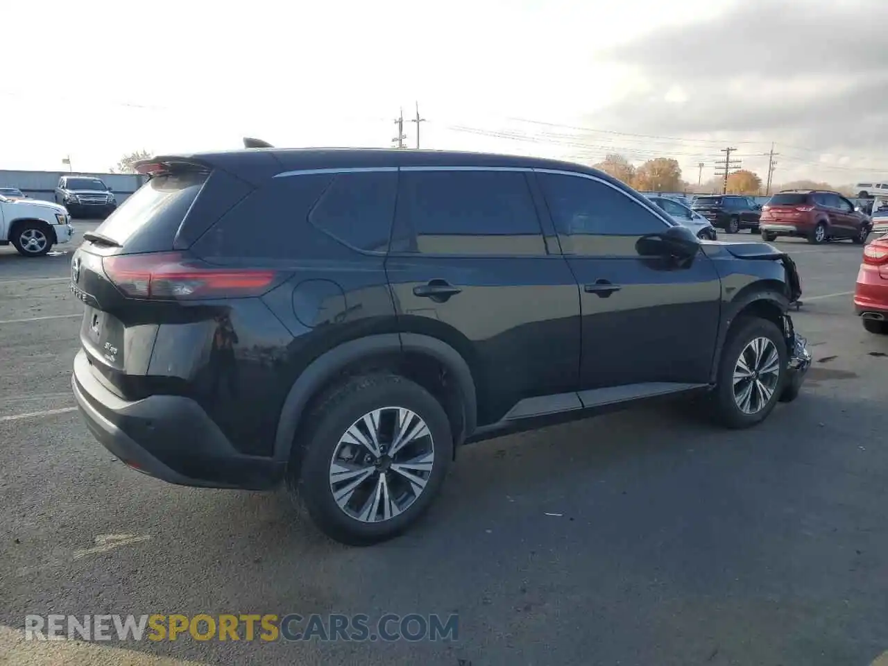 3 Photograph of a damaged car 5N1AT3BB8MC739399 NISSAN ROGUE 2021