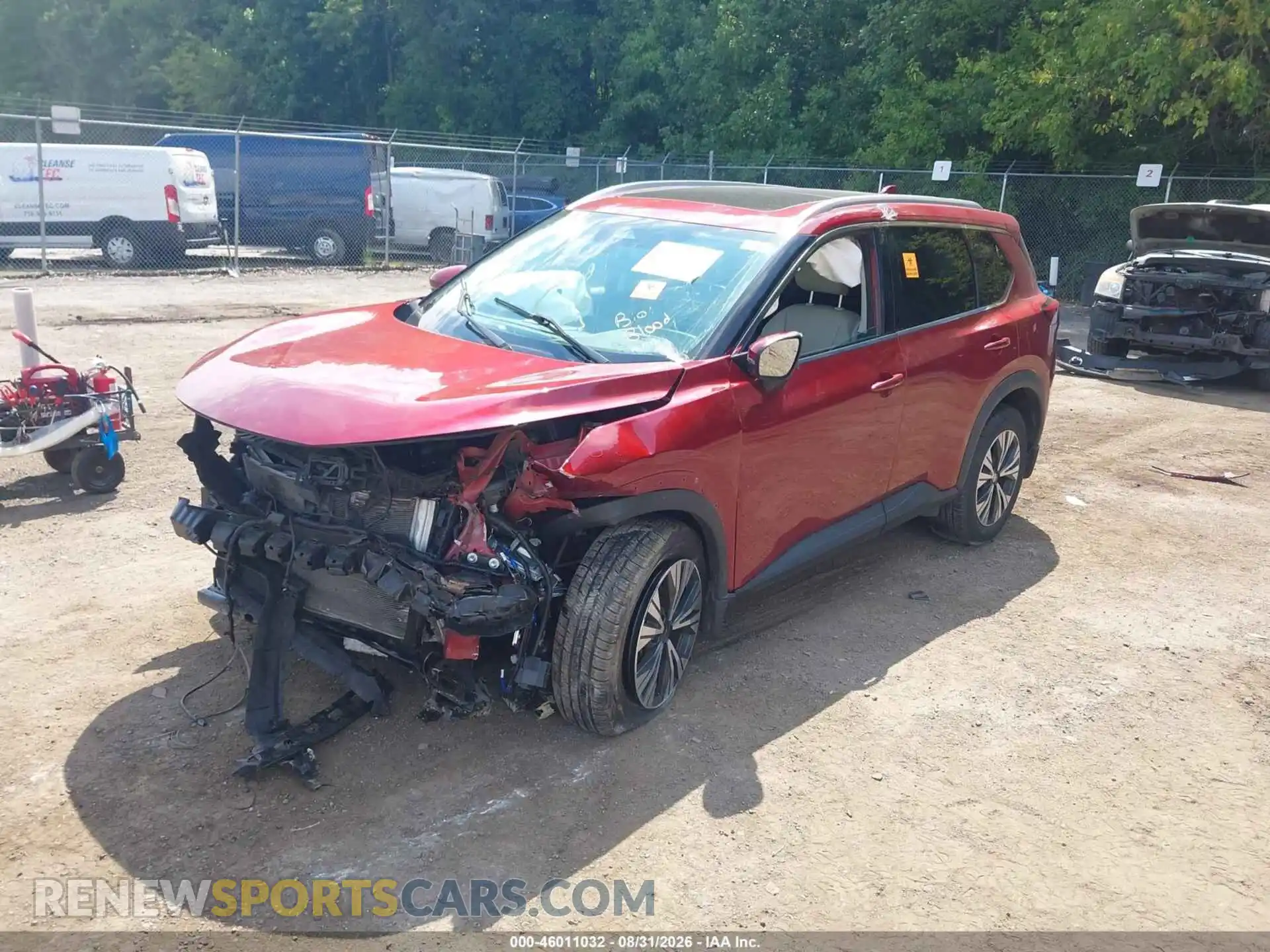 2 Photograph of a damaged car 5N1AT3BB8MC829880 NISSAN ROGUE 2021