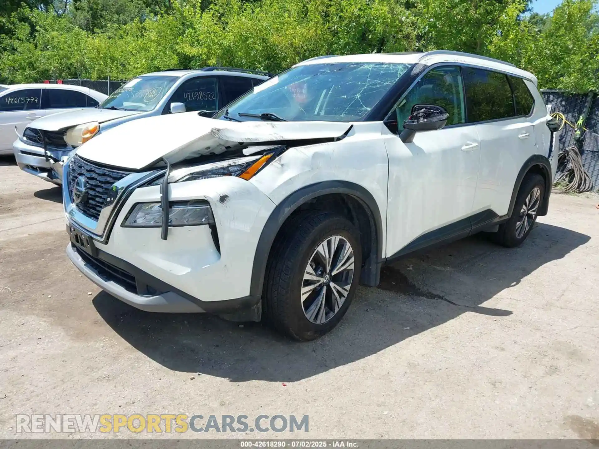 2 Photograph of a damaged car 5N1AT3BBXMC843036 NISSAN ROGUE 2021