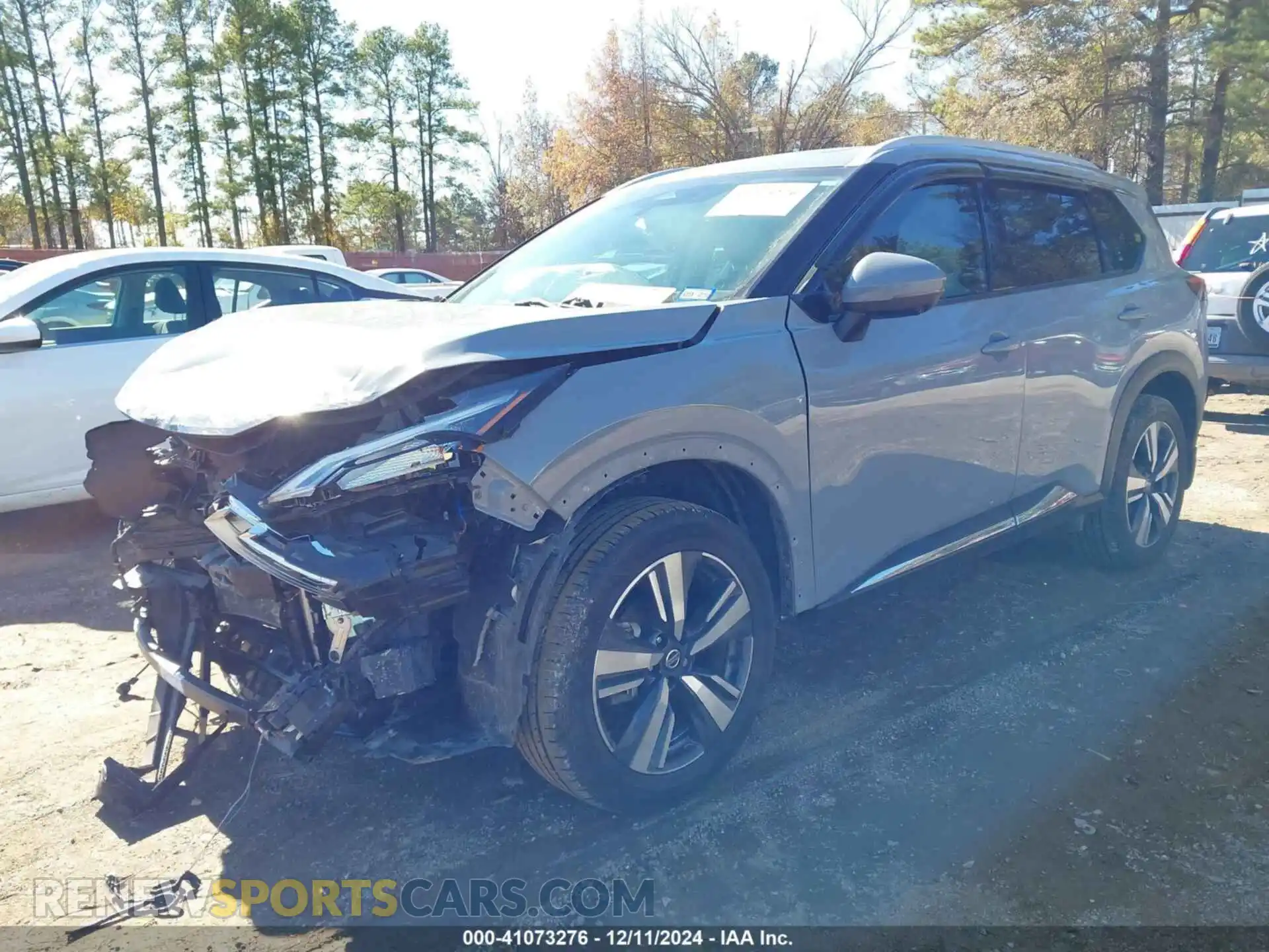 2 Photograph of a damaged car 5N1AT3CA1MC678502 NISSAN ROGUE 2021