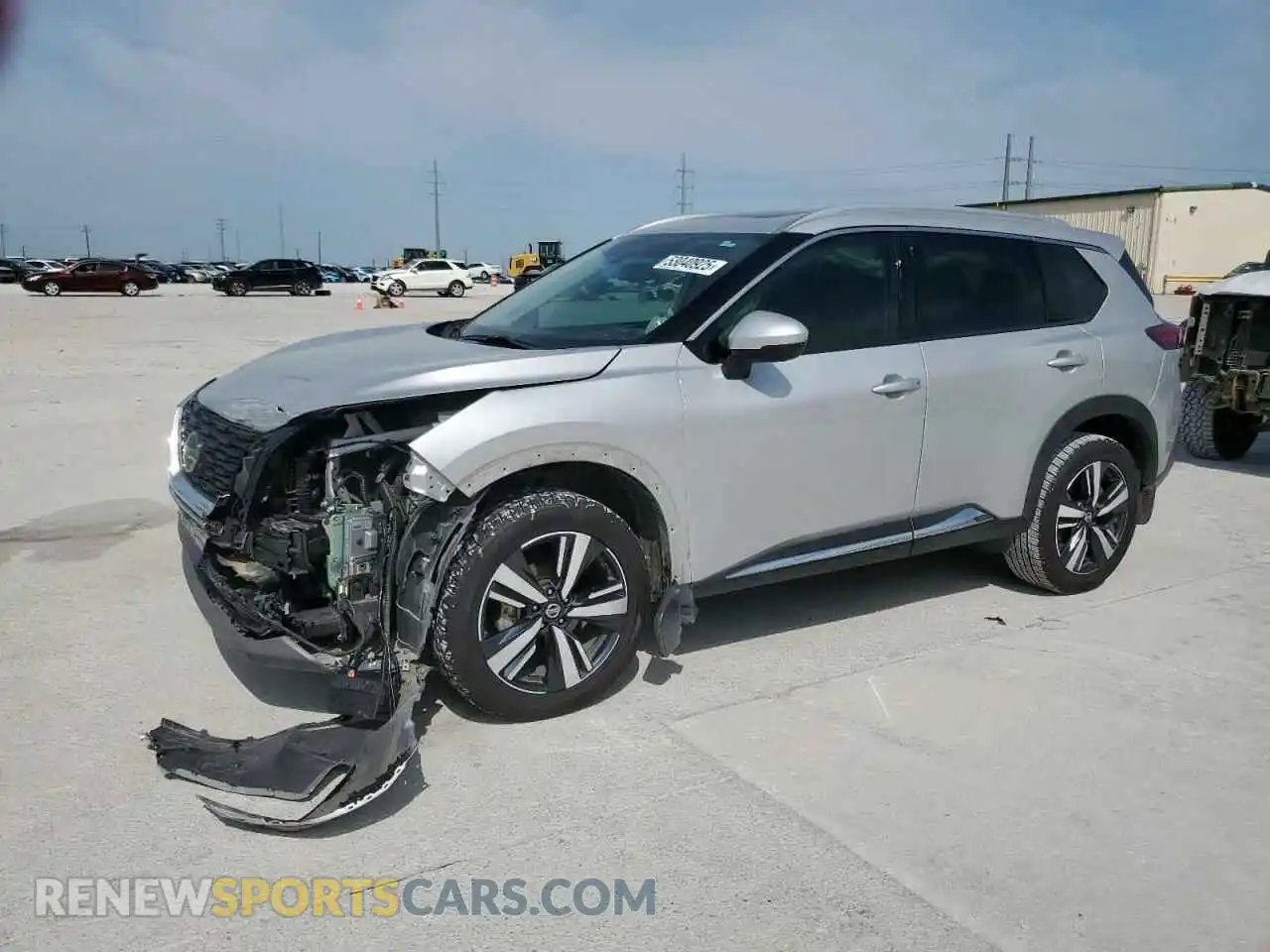 1 Photograph of a damaged car 5N1AT3CA1MC802428 NISSAN ROGUE 2021