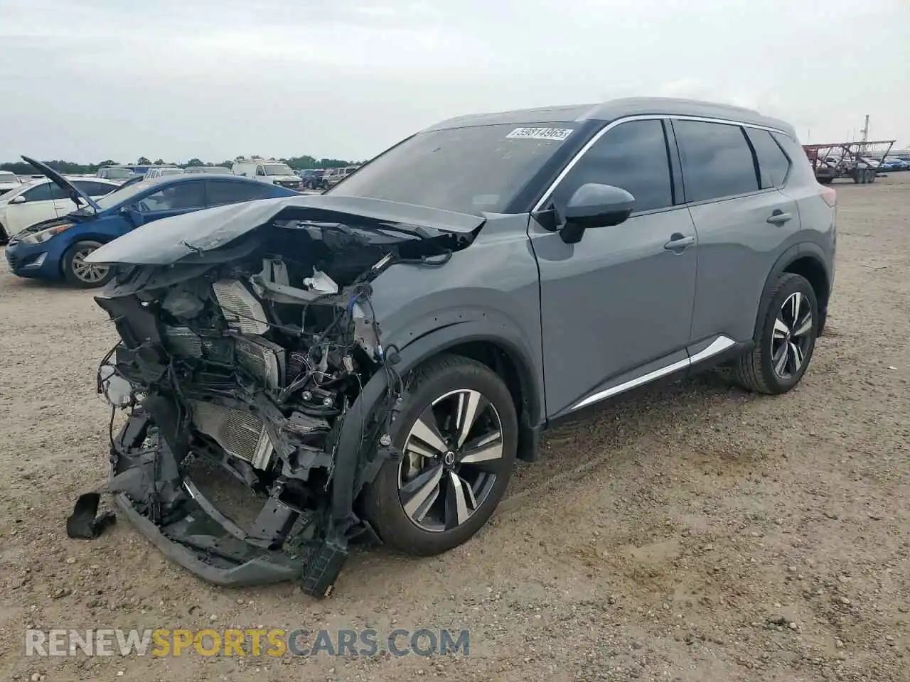1 Photograph of a damaged car 5N1AT3CA2MC684180 NISSAN ROGUE 2021