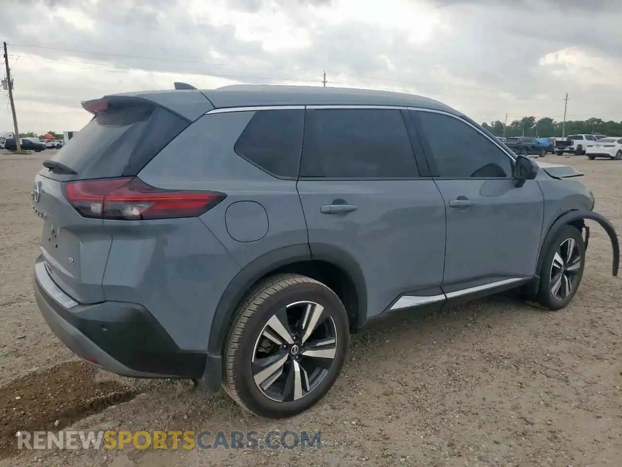 3 Photograph of a damaged car 5N1AT3CA2MC684180 NISSAN ROGUE 2021