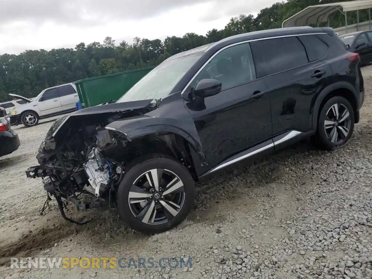 1 Photograph of a damaged car 5N1AT3CA3MC806786 NISSAN ROGUE 2021