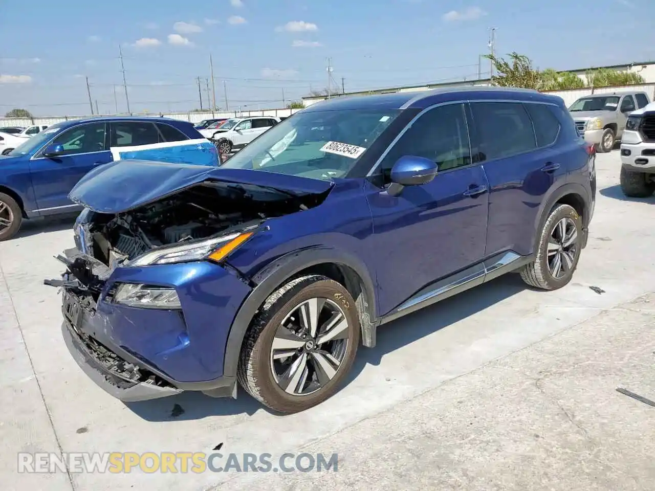 1 Photograph of a damaged car 5N1AT3CA3MC815875 NISSAN ROGUE 2021