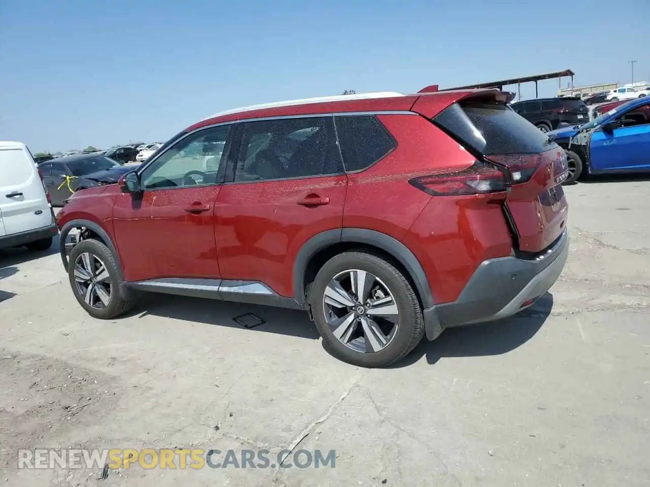 2 Photograph of a damaged car 5N1AT3CA4MC742970 NISSAN ROGUE 2021