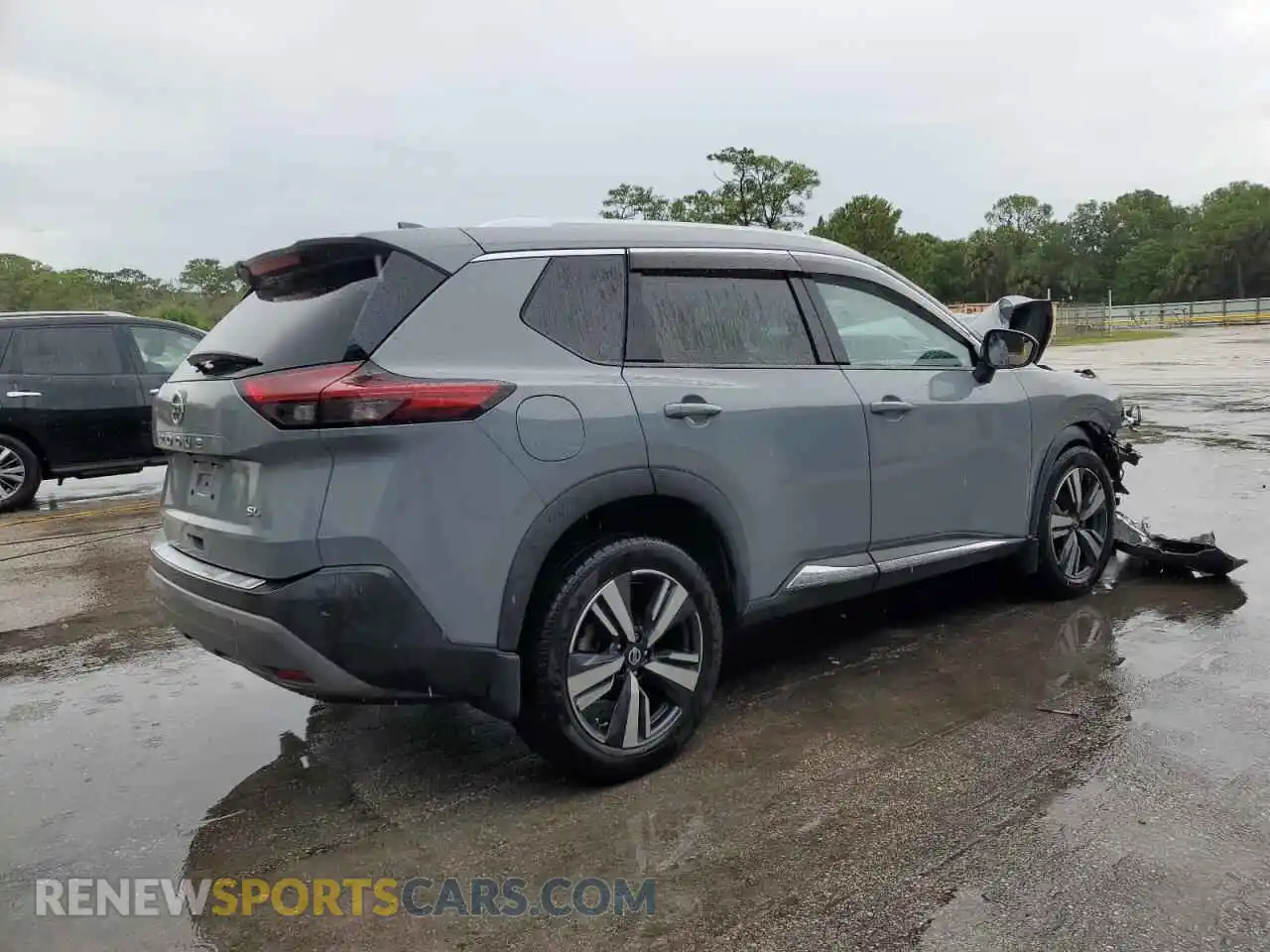 3 Photograph of a damaged car 5N1AT3CA4MC804223 NISSAN ROGUE 2021
