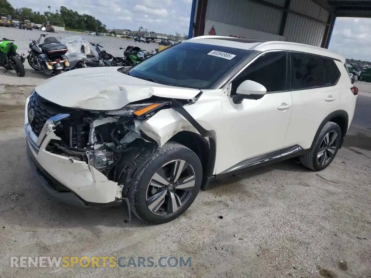 1 Photograph of a damaged car 5N1AT3CA5MC695433 NISSAN ROGUE 2021