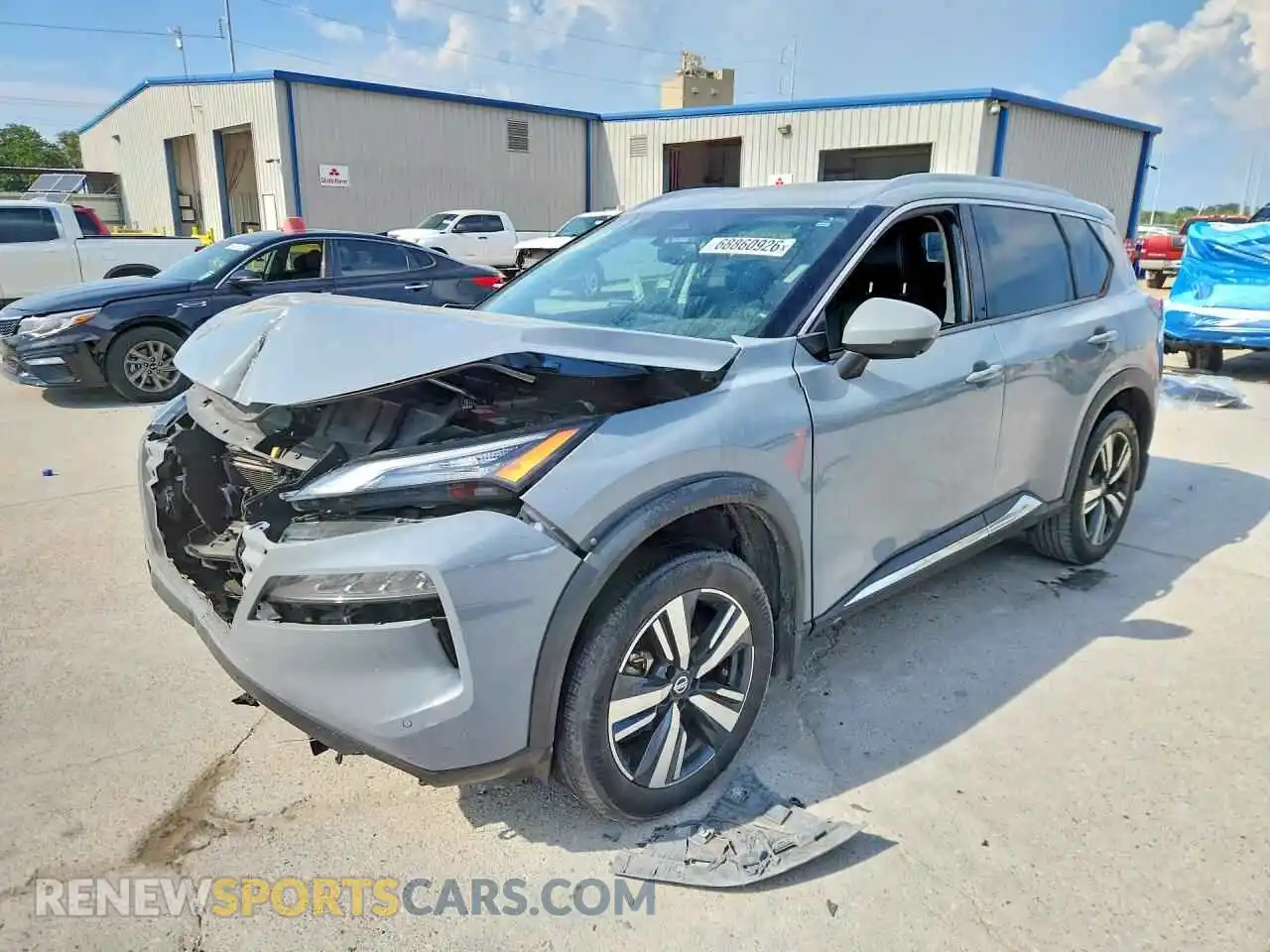1 Photograph of a damaged car 5N1AT3CA5MC760104 NISSAN ROGUE 2021
