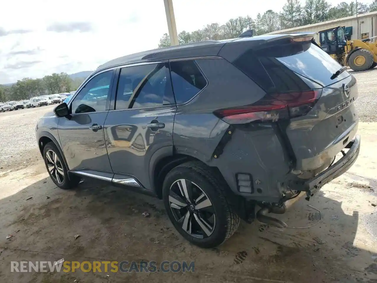 2 Photograph of a damaged car 5N1AT3CA5MC827977 NISSAN ROGUE 2021