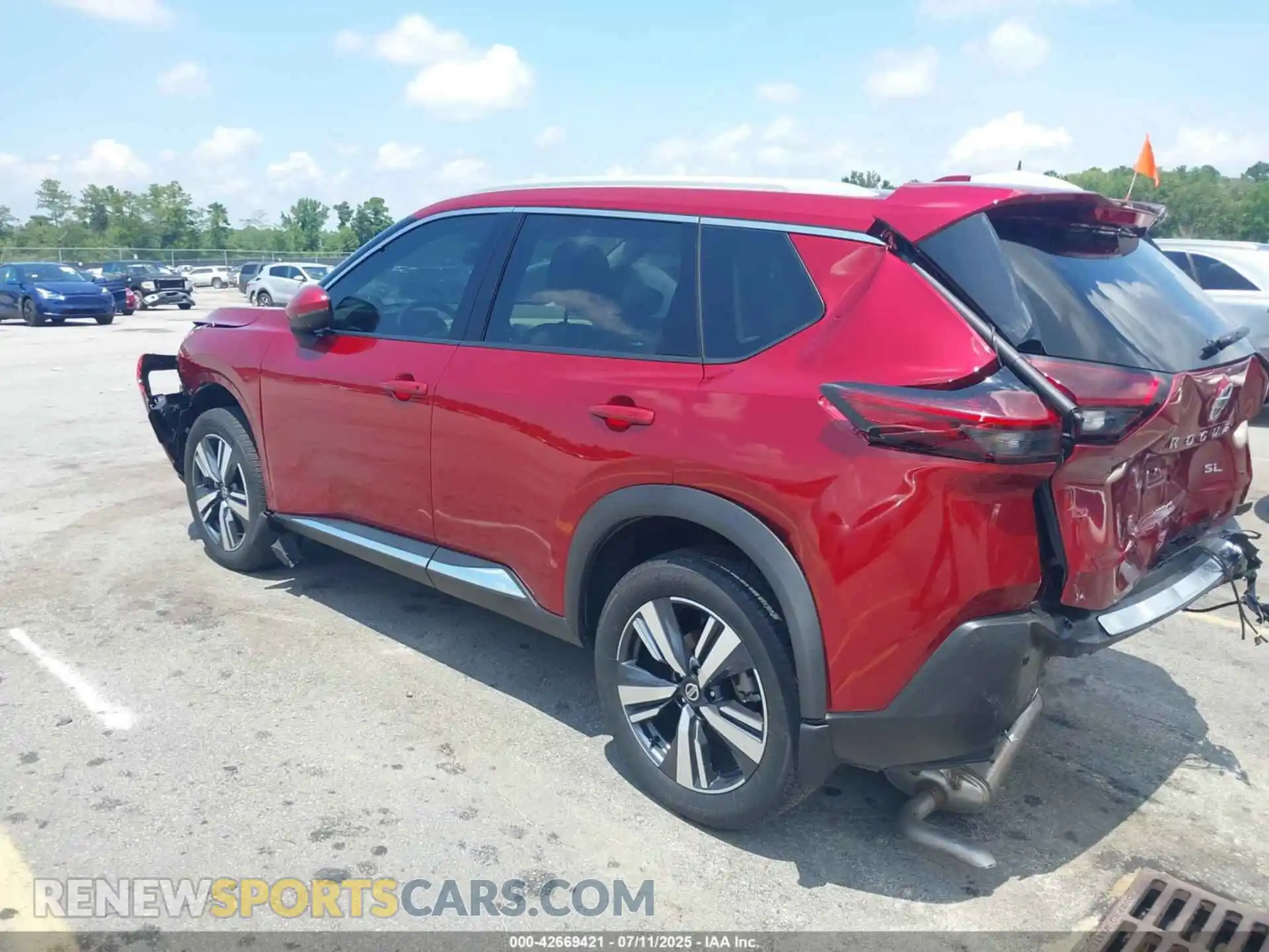3 Photograph of a damaged car 5N1AT3CA7MC695448 NISSAN ROGUE 2021