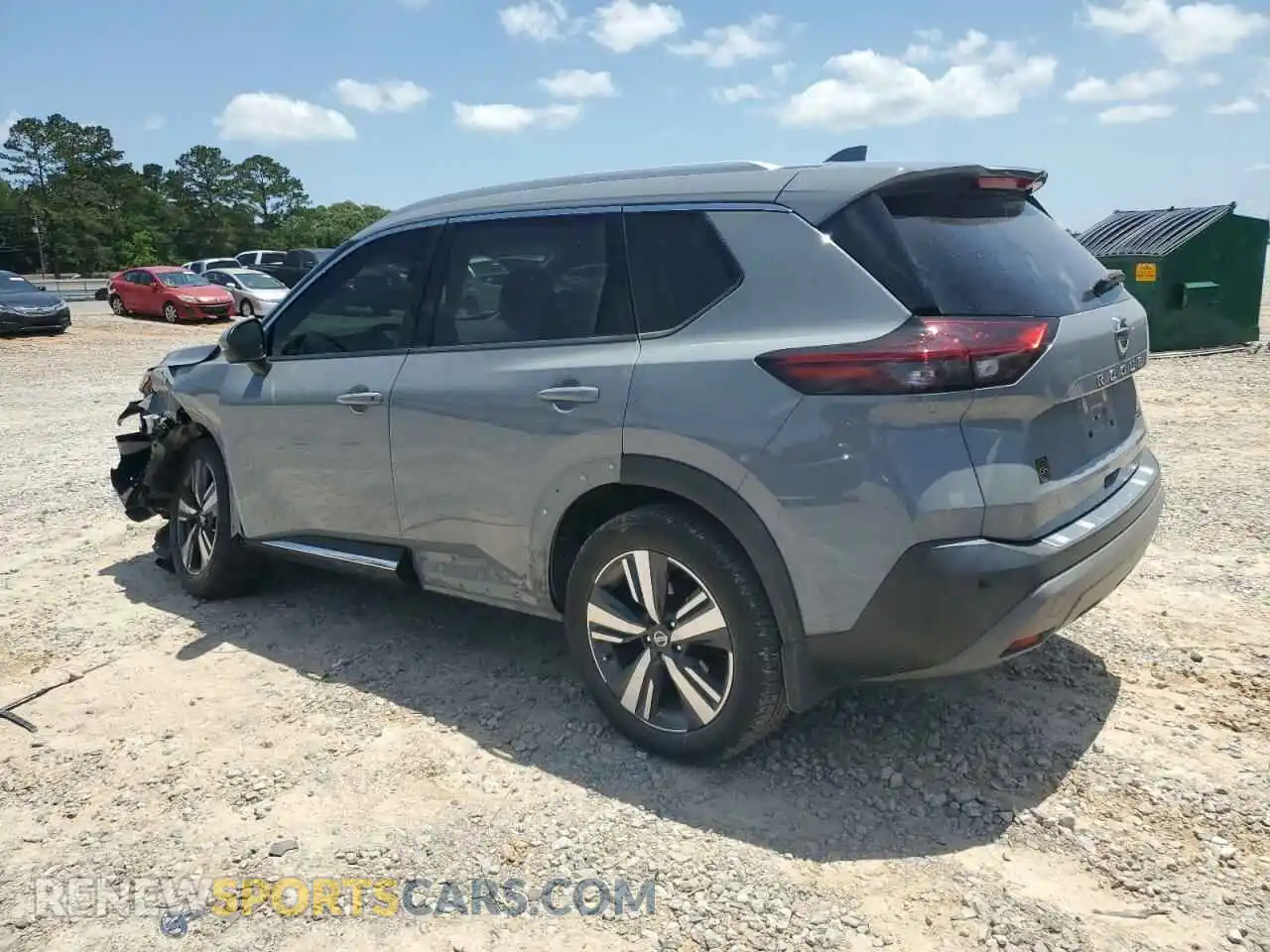 2 fotografías del automóvil dañado 5N1AT3CA8MC690260 NISSAN ROGUE 2021