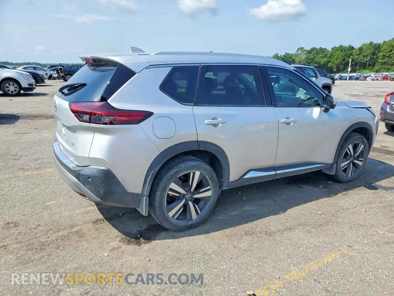 3 Photograph of a damaged car 5N1AT3CA9MC687397 NISSAN ROGUE 2021