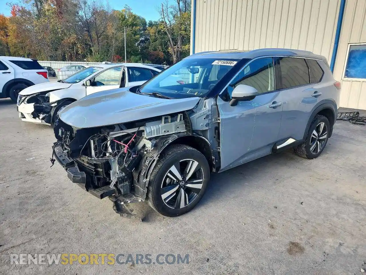 1 Photograph of a damaged car 5N1AT3CB0MC718206 NISSAN ROGUE 2021
