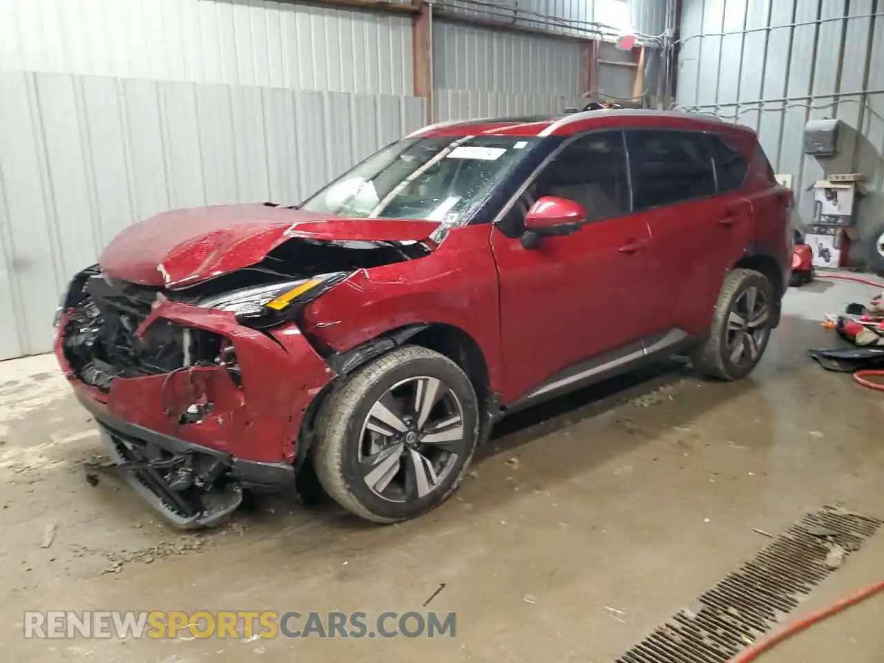 1 Photograph of a damaged car 5N1AT3CB0MC733983 NISSAN ROGUE 2021