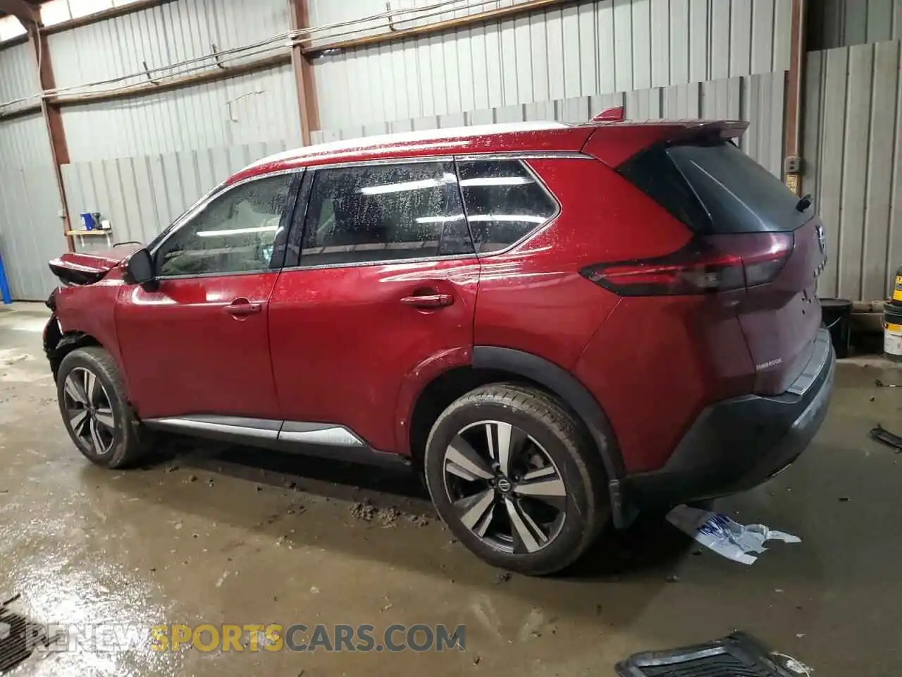 2 Photograph of a damaged car 5N1AT3CB0MC733983 NISSAN ROGUE 2021