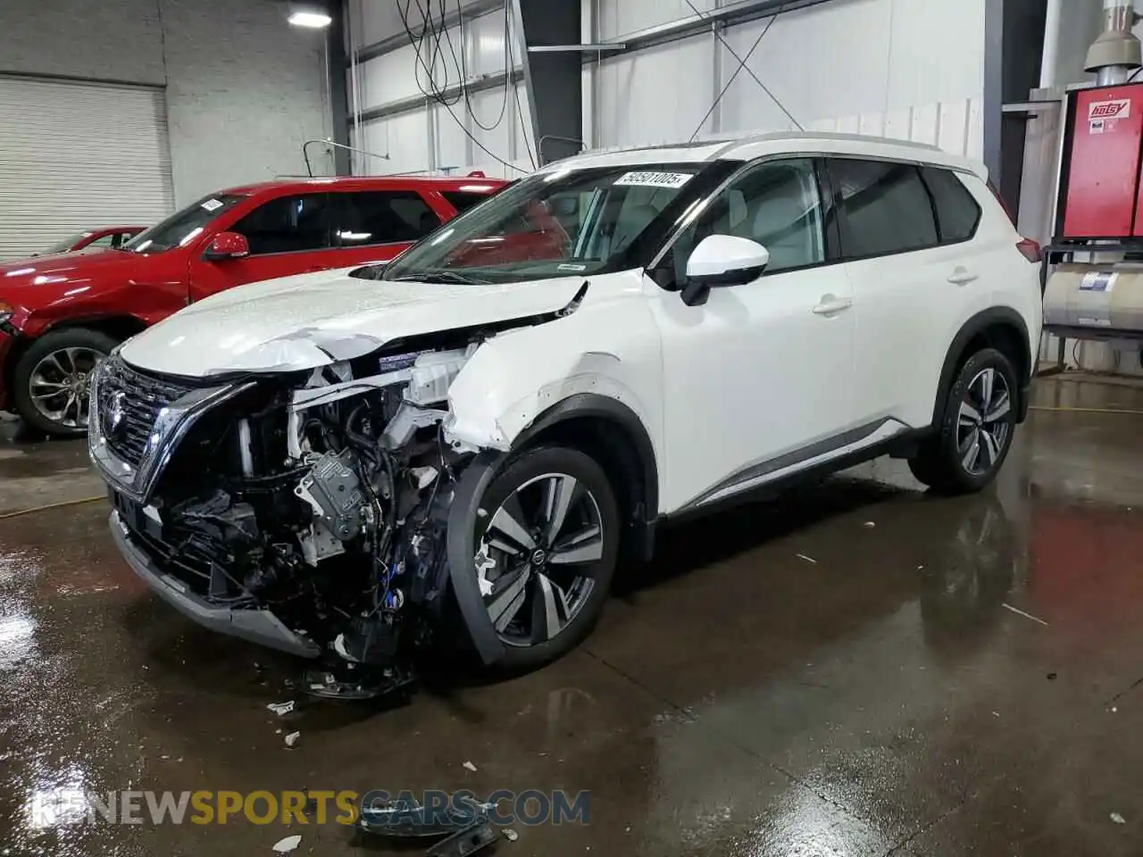 1 Photograph of a damaged car 5N1AT3CB1MC673941 NISSAN ROGUE 2021