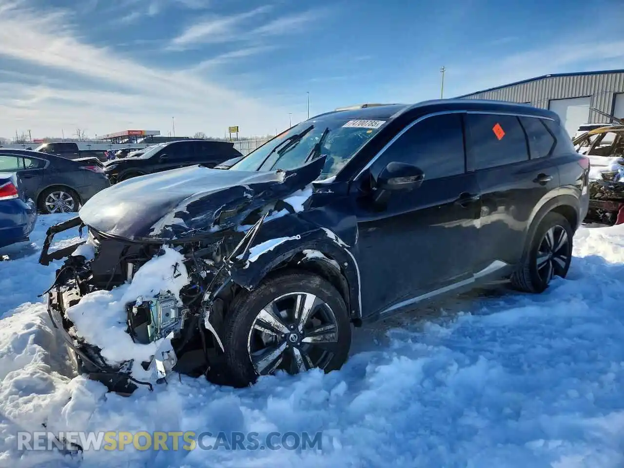 1 Photograph of a damaged car 5N1AT3CB2MC722399 NISSAN ROGUE 2021