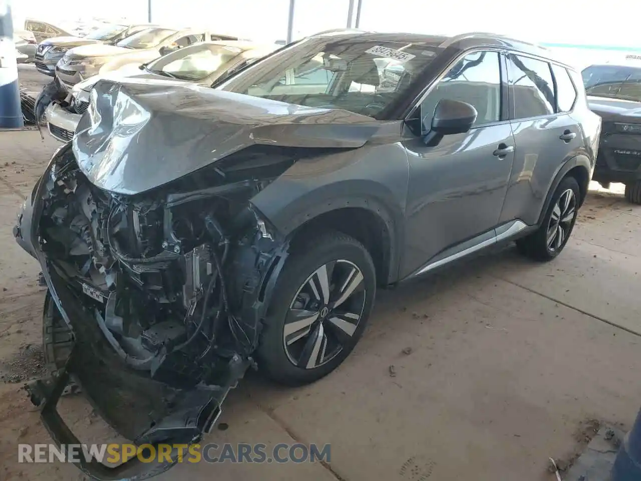 1 Photograph of a damaged car 5N1AT3CB3MC719012 NISSAN ROGUE 2021