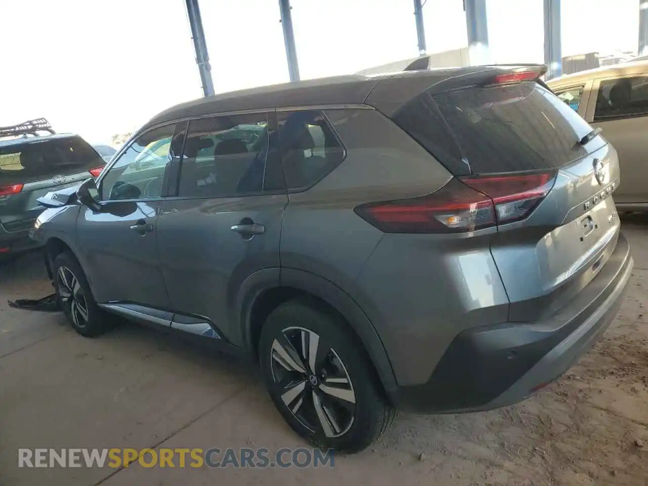 2 Photograph of a damaged car 5N1AT3CB3MC719012 NISSAN ROGUE 2021
