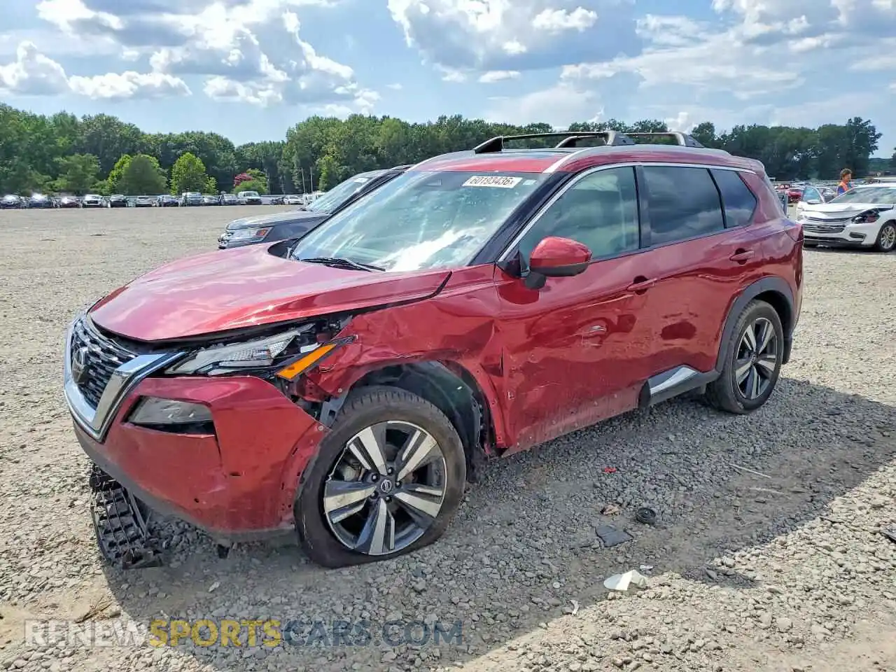 1 Photograph of a damaged car 5N1AT3CB3MC761244 NISSAN ROGUE 2021