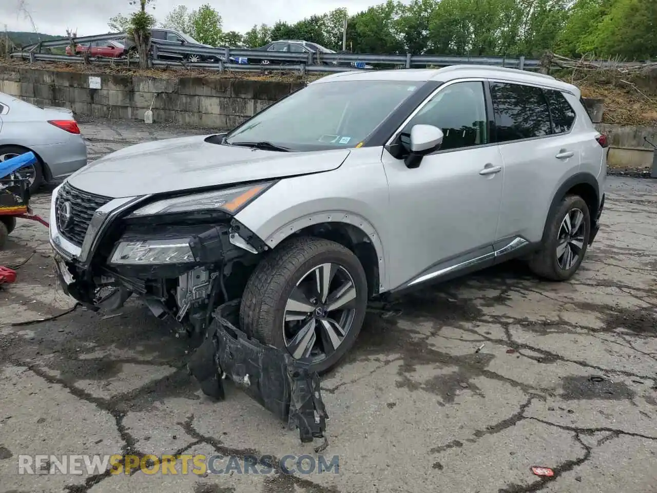 1 Photograph of a damaged car 5N1AT3CB5MC670184 NISSAN ROGUE 2021