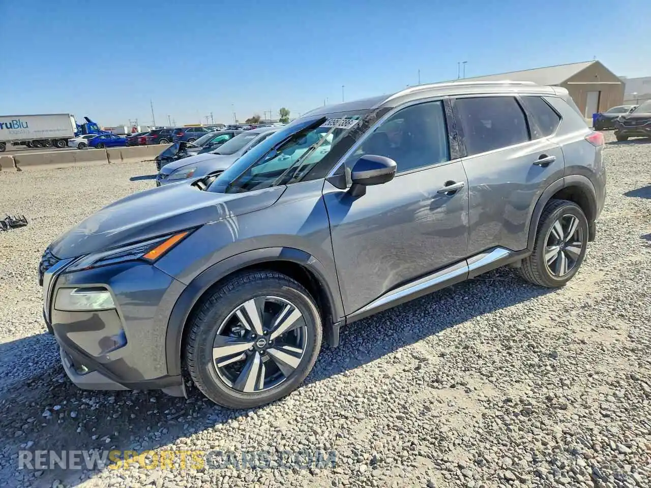 1 Photograph of a damaged car 5N1AT3CB5MC673666 NISSAN ROGUE 2021