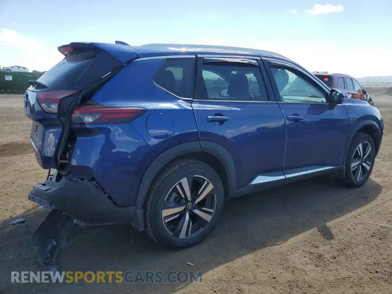 3 Photograph of a damaged car 5N1AT3CB5MC735809 NISSAN ROGUE 2021