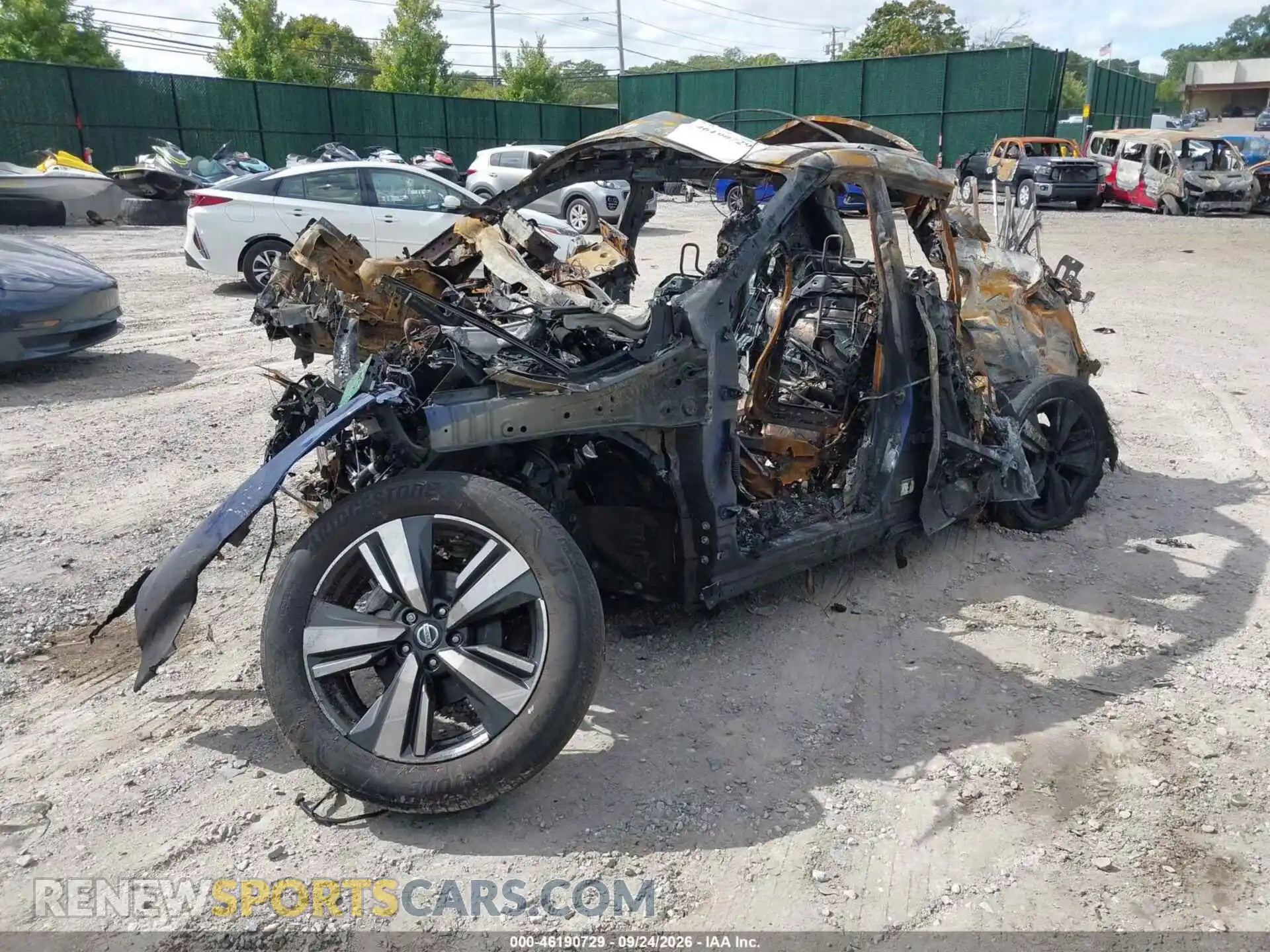 2 fotografías del automóvil dañado 5N1AT3CB6MC709753 NISSAN ROGUE 2021
