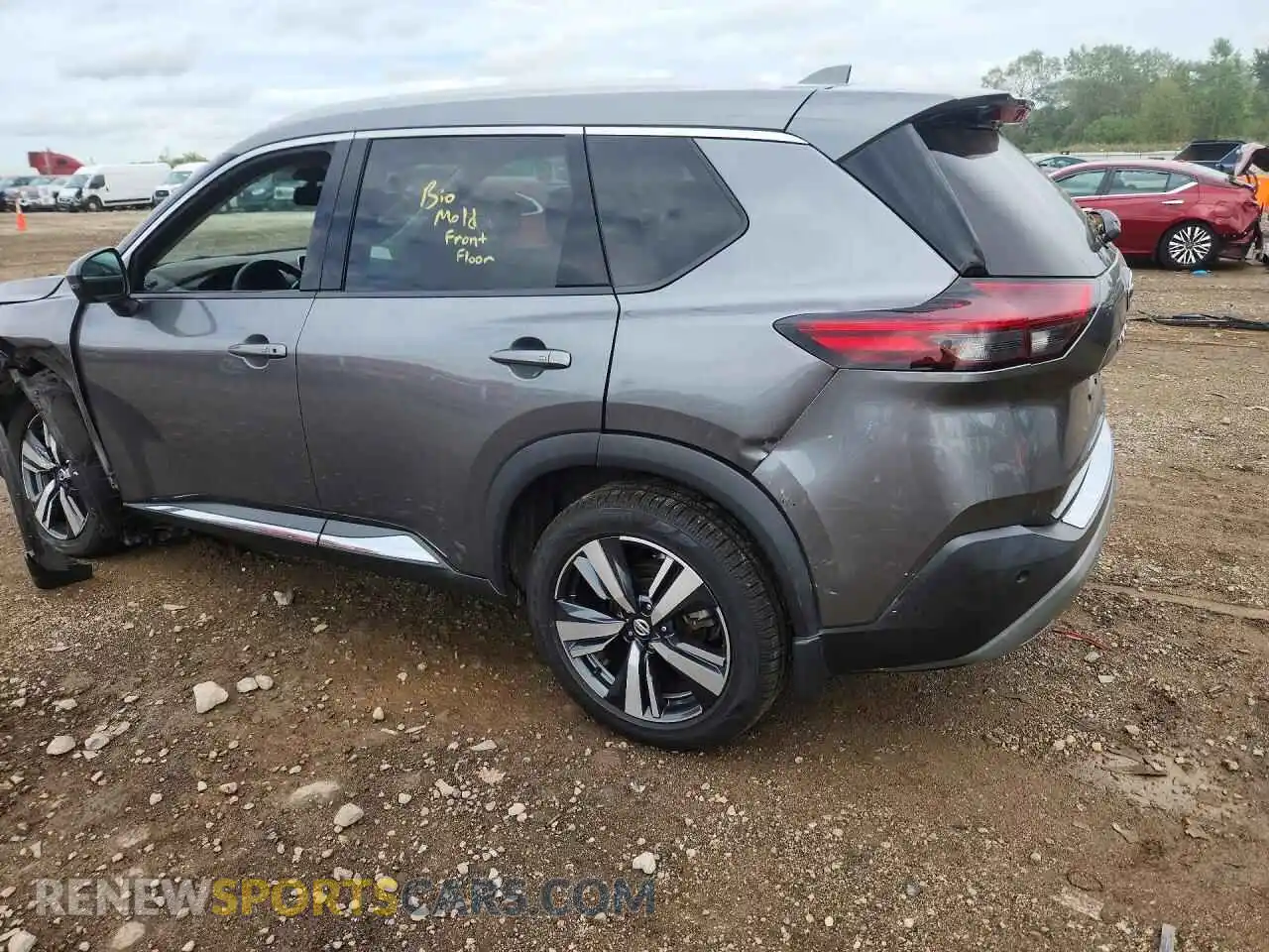 2 fotografías del automóvil dañado 5N1AT3CB6MC723426 NISSAN ROGUE 2021