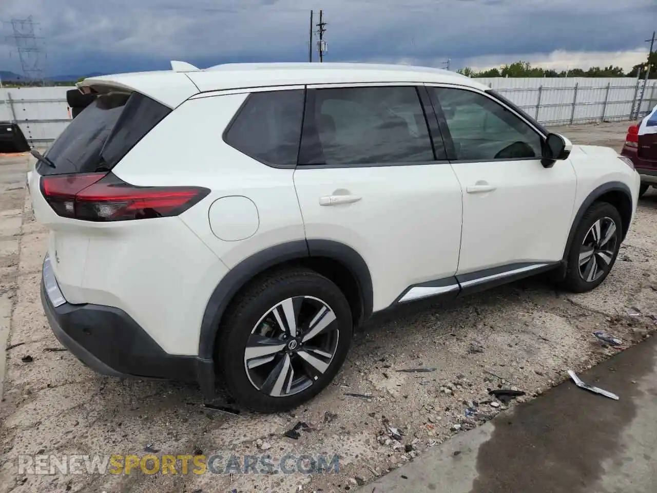 3 fotografías del automóvil dañado 5N1AT3CB6MC767636 NISSAN ROGUE 2021