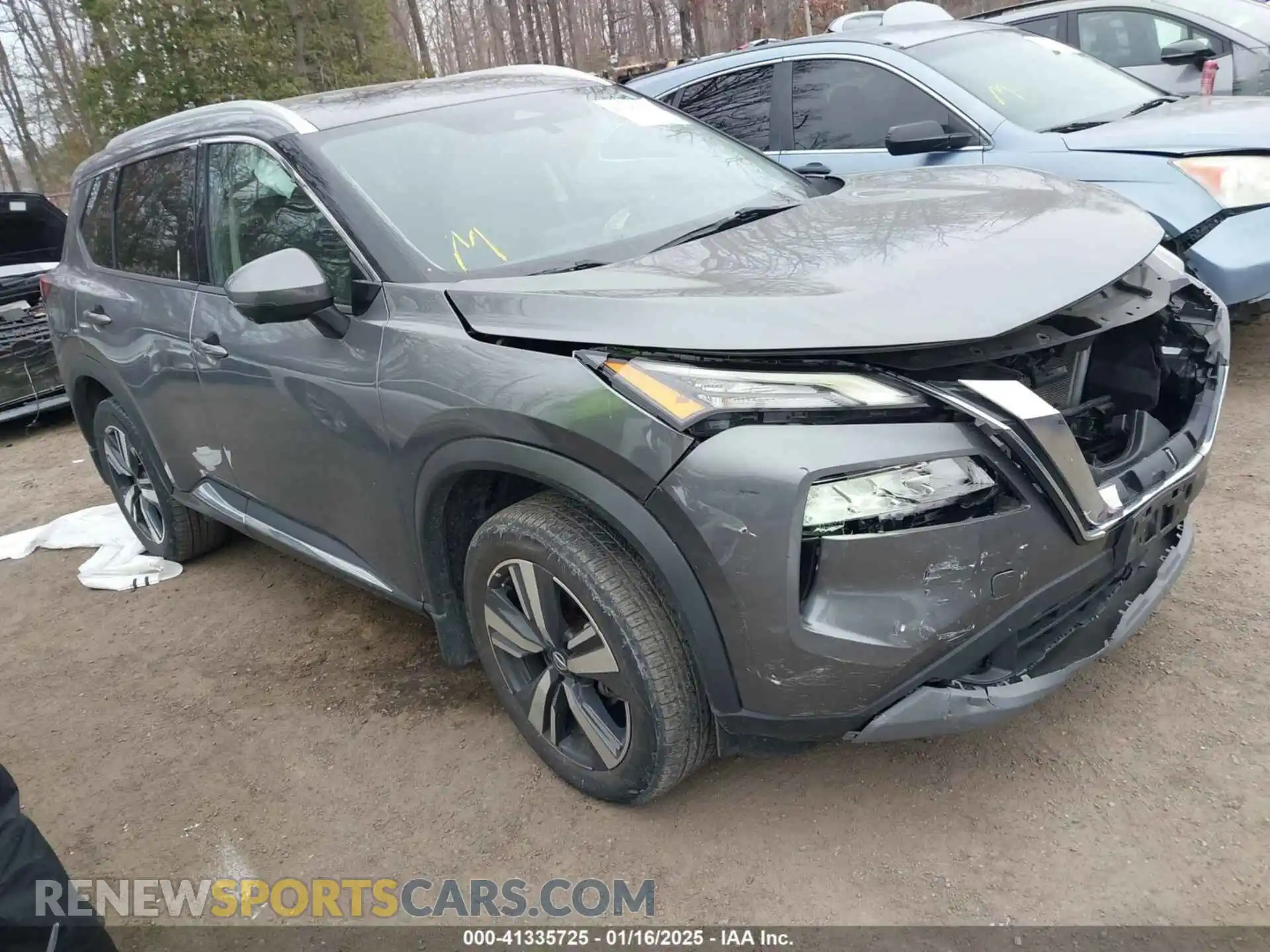 1 Photograph of a damaged car 5N1AT3CB6MC840133 NISSAN ROGUE 2021